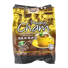 COFFEE TREE 咖啡樹 牌 檳城拉茶風味香滑奶茶 四合一 鴛鴦咖啡奶茶 15包, 40g, 1袋