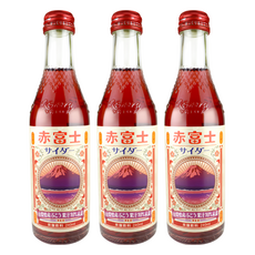 木村飲料 紅富士山葡萄風味汽水, 240ml, 3瓶