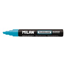 MILAN 玻璃彩繪擦擦筆 21.3g, 藍色, 1支
