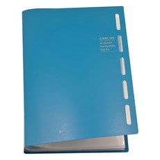 珠友文化 PP資料本 內袋加厚 A4 40張入, 雀藍色, 1本