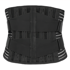 雙重加壓彈力支撐舒適透氣護腰/束腰帶 M 黑色 1件