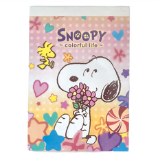 PEANUTS 史努比 SNOOPY 繽紛系列 萬用MEMO本 SCDM70-1, 花朵, 2本, 1組