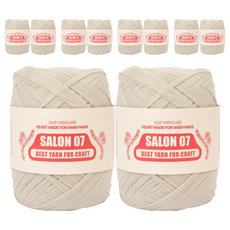 SILBARAM TEXTILE Salon 07系列 不織布毛線, No.1003 Peanut, 10件