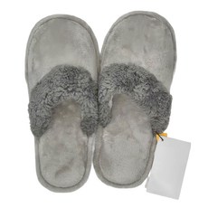 HOLA 和樂家居 WARM TOUCH 石墨烯保暖拖鞋, L, 霧灰