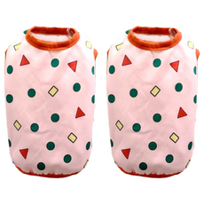 SassyDog 寵物保暖衣, 粉色菱格, 2件