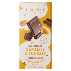 CACHET 焦糖海鹽夾心牛奶巧克力, 1片, 100g