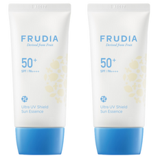 FRUDIA 鮮果水潤輕盈防曬霜 SPF50+ PA++++ 三重玻尿酸保濕 專利植萃防護 藍莓西印度櫻桃修護, 50g, 2條