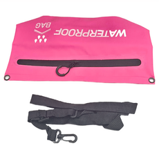 戶外運動防水密封側背包 - 粉色 500D夾網布, 26 x 11 x 20cm, 1個