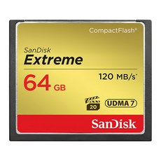 SanDisk 晟碟 Extreme CF 120MB/s R 85MB/s W 記憶卡 公司貨, 64GB, 1個