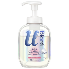 Biore 蜜妮 台灣公司貨 高彈潤沐浴慕絲 優雅花香, 540ml, 1瓶