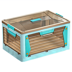 五開式磁吸收納箱 - 110L, 67.5 x 47 x 36cm, 藍色, 1個