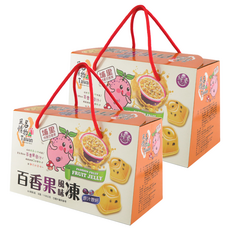 埔里百香果風味凍, 鮮採系列, 原汁原籽, 1kg, 2盒