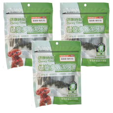 Chewy Time 健康時刻 螺旋多效潔牙骨 小包裝, 葉綠素 + 雞肉, 150g, 3包