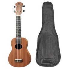 恩心樂器 咖啡色 烏克麗麗 含琴袋 輕巧易攜帶 初學者適用, Soprano 21吋(約53cm), 1個
