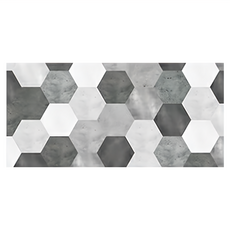 SGS 設計款質感加厚硅藻土吸水墊 搭配不鏽鋼牙刷架, 25 x 12 x 0.4cm, 六角銀河, 1個