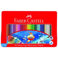 FABER-CASTELL 輝柏 Colour Grip 水性色鉛筆 36色, 1組