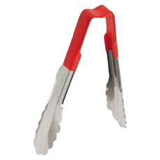 VOLLRATH 16"食品夾 符合NSF認證材質 多色把手, 紅色, 1支