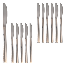 WMF TELOS 1800系列 餐刀 Table Knife Set 德國進口刀叉匙, 銀色, 12支