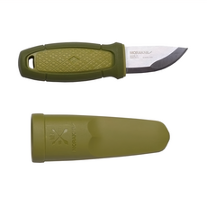 MORAKNIV 瑞典莫拉刀 Eldris不銹鋼短直刀 附刀鞘, 59mm刀刃長度, 綠色, 1組