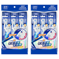 Shallop 刷樂 極薄深潔牙刷, 3支, 2包