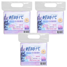 輕時代花香清潔袋, 8層強韌 不滴漏好耐用 超承重不易撕裂, 20L, 3包