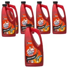 威猛先生快速疏通劑 30分鐘暢通 有效除菌 適用於馬桶及各種水管阻塞, 960ml, 6瓶