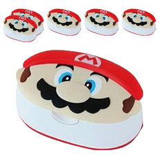 LEC 99.9%純水造型紙巾盒, 瑪利歐, 6個