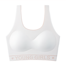 YOIIE 0壓感冰絲吸濕透氣包覆運動型保護內衣 XL碼, M, 白色