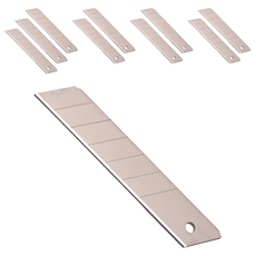 PANRICO 百利世 特大美工刀片 Set 10片 日本SK5鋼材 堅銳耐用, 0.7x25x125mm, 1組