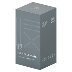 CHENYU 辰昱 平面透氣醫療口罩 17.5 x 9.5cm, 岩石灰, 30片, 1盒