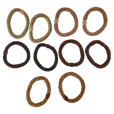 Brilliant Beauty 耀眼美人 時尚編織彈力髮圈 10入