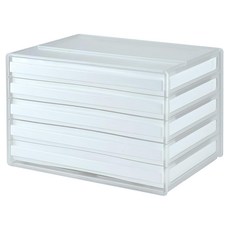 livinbox A4 橫式桌上文件櫃 DDH-105 白色, 5層