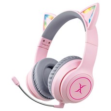 FOXXRAY 狐鐳 炫喵響狐低延遲無線電競耳機 FXR-HAB-10, 粉色, 1個