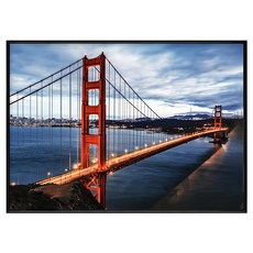 BOLUO GALLERY 菠蘿選畫所 金門大橋的慢時光 CMCL3416B 掛畫, 黑色