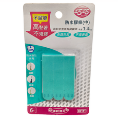 巧巧 防水膠條 中(70.5 x 16 x 1.4mm) 6個, 3組