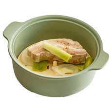 SiliPot 鉑金矽膠多功能加深蒸鍋 附蓋, 鼠尾草綠, 1個