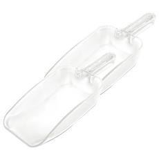 生活King PC冰鏟2號 塑膠鏟 麵粉鏟 糖鏟, 透明, 2支