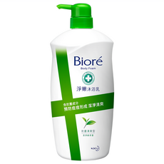 Biore 蜜妮 淨嫩沐浴乳 抗菌清爽型 綠茶, 1kg, 1瓶