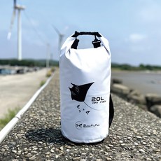 ButterFly Fish 蝴蝶魚 Manta 防水袋 附肩背帶 20L, 白色