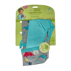 green sprouts 小綠芽 長袖圍兜兜, 防水防食物掉落, 恐龍, 1件