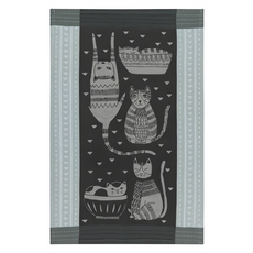 Now Designs 餐廚布巾, 貓派對, 100%棉, 71 x 46 cm, 1組