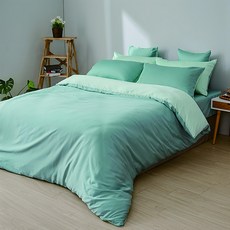 戀家小舖 60支素色天絲雙人被套 永恆系列 芬妮綠 超絲滑柔軟 親膚透氣, 被套6*7尺