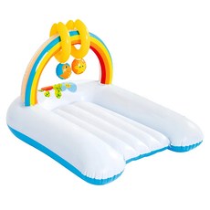 Bestway 幼兒捏捏充氣尿布台, 白色 + 藍色