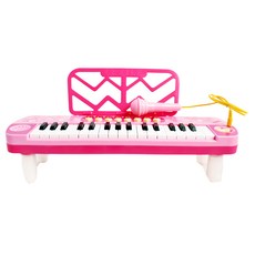 PLAYFUL TOYS 頑玩具 32鍵電子琴 附麥克風, 粉色, 1個
