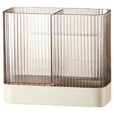 iSFun 輕奢生活 免打孔壁掛廚房餐具收納瀝水架, 透咖色, 1層, 1個