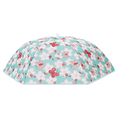 可收合大容量食物衛生保溫菜罩 大尺寸 菱格鋁箔內層 牛津布+珍珠棉+鋁箔+鋼絲材質, 1個