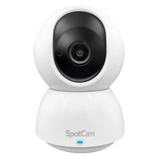 SpotCam 有線網路攝影機 無線網路監視器 wifi 攝影機 2K 可遠端遙控方向 自動追蹤監視器 室內, 1個, Eva Pro