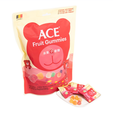 ACE 水果Q軟糖, 無色素 無防腐劑 無反式脂肪 比利時進口, 240g, 1包