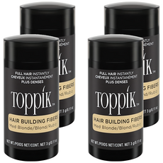 TOppiK 增髮纖維 3g 暗金色 頂豐增髮 髮量救星, 4件