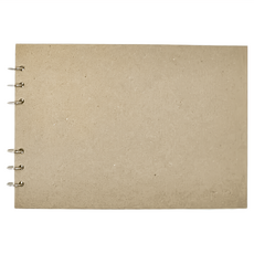 POTENTATE 遵爵 色卡本 內頁印有格線 方便分類 每張皆有隔頁保護 可拆開精緻鐵圈設計, 牛皮棕色, 1本